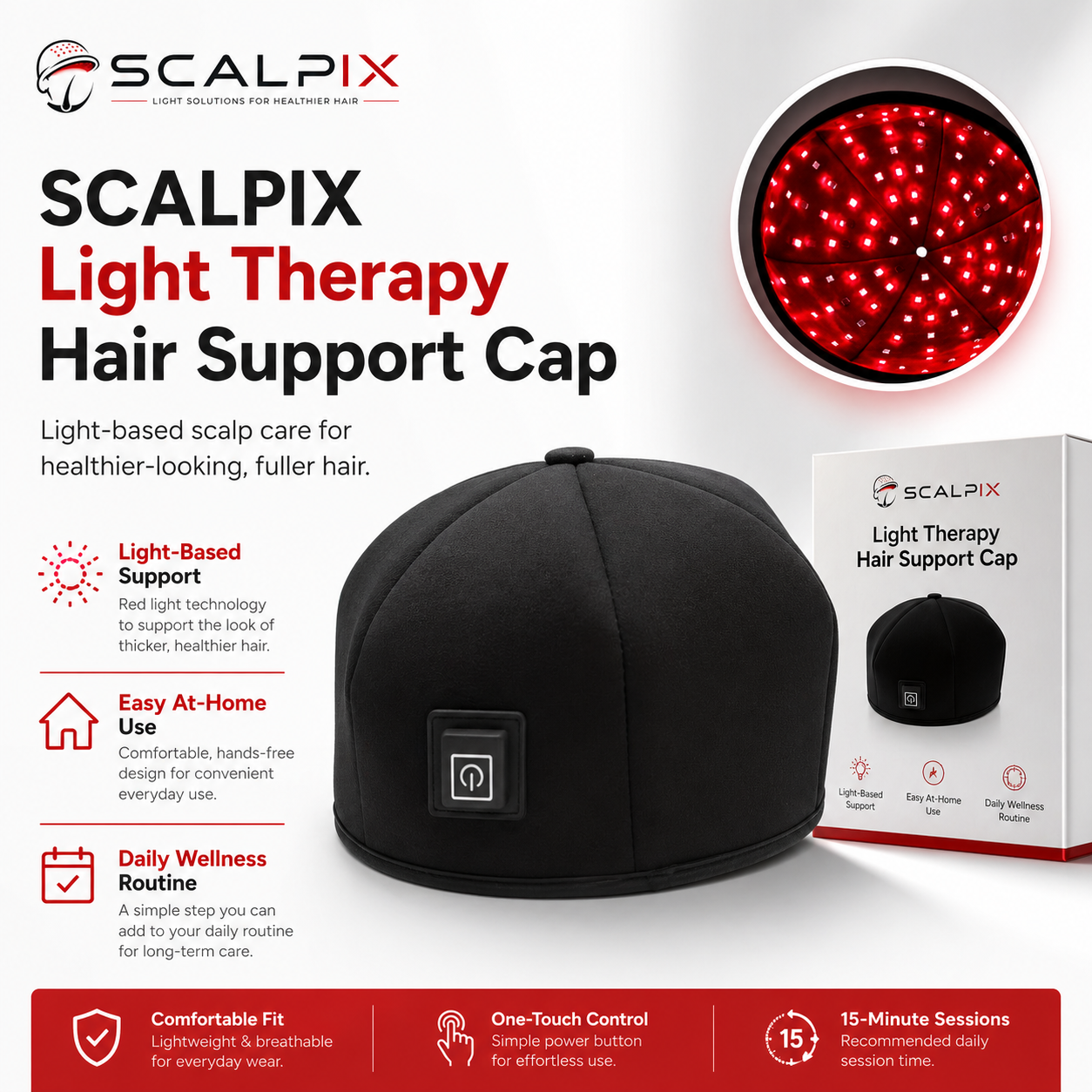 Scalpix Red Light Therapy Cap